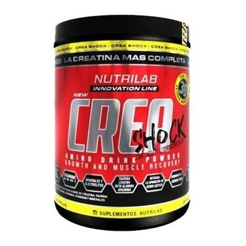 Nutrilab Crea Shock Creatina En Pote De 300g Sabor Ananá