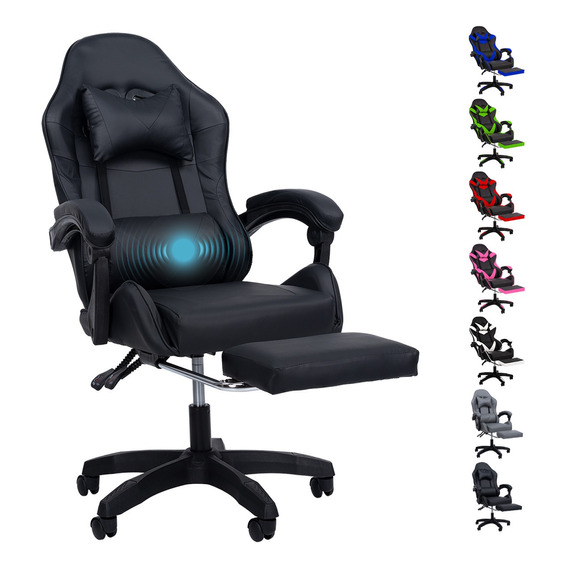 Silla Gamer Reclinable Giratoria Ergonómica Súper Cómoda 