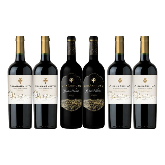 Combo Vino Tinto Chañarmuyo Malbec/cabernet 750 Ml Caja X6 U