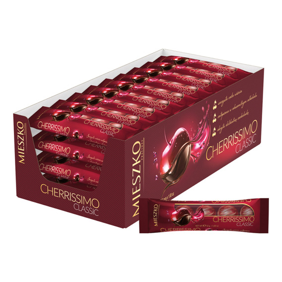 Bombones Rellenos Cerezas Al Licor Mieszko 36x52g