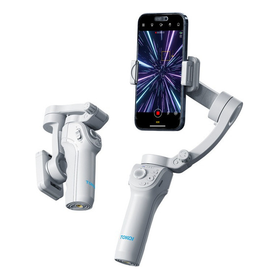 Gimbal Estabilizador Para Celular M01 De 3 Ejes Con Luz App