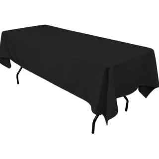 Mantel Rectangular 2x1.50 Mts. Fiestas Y Eventos Negro * F