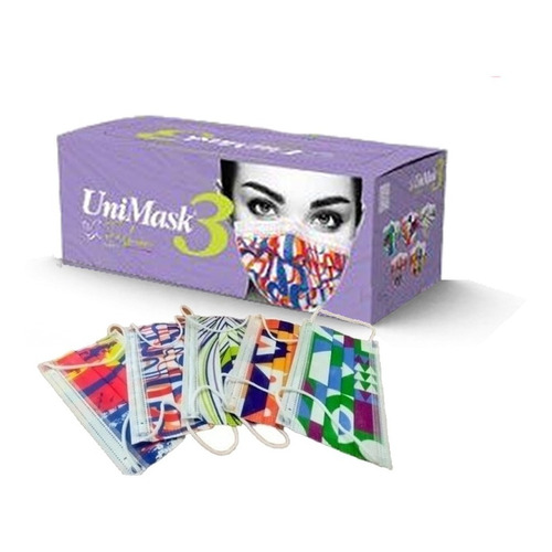 Cubrebocas Unimask 3 Uniseal Color Fashion