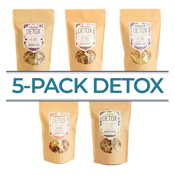 5-pack Tisanas Detox 500 G