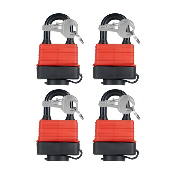 Juego De Candados 4 Pzas Lock Impermeables 40mm De Seguridad