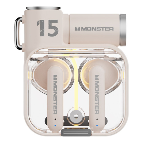 Audífonos Inalámbricos Monster Xkt15 Bluetooth 5.3 Color Beige