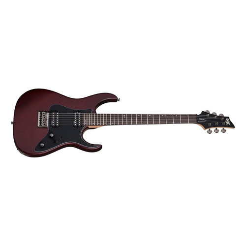 Guitarra eléctrica Schecter SGR Banshee-6 de tilo walnut satin con diapasón de palo de rosa