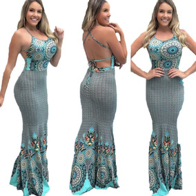 vestidos longos casuais em promoção