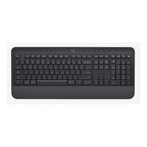 Teclado Logitech K650 Lifestyle Cuenta Con Bluetooth Color del teclado Negro Idioma Grafito