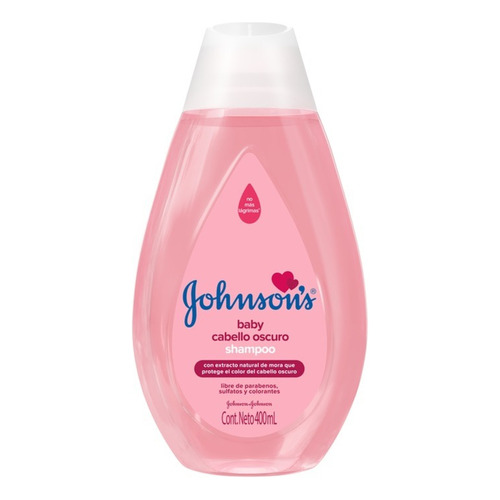  Shampoo Para Bebé Johnson's Cabello Oscuro 400 Ml