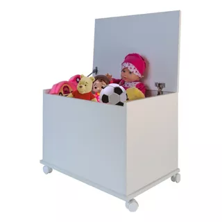 Baú Infantil Organizador Para Brinquedos Rosa 75x45cm