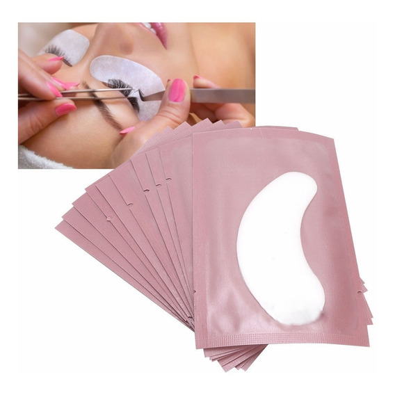 50 Pcs De Parches, Hidrogel Para Extensión De Pestañas(rosa)