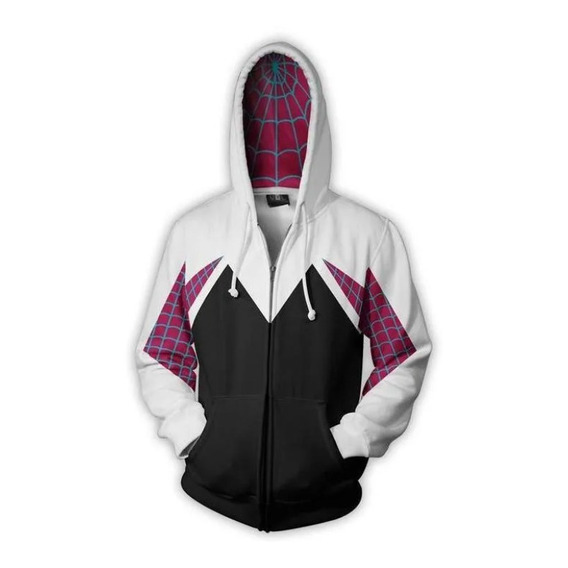 Sudadera Con Capucha Y Cremallera Gwen Stacy Spiderman