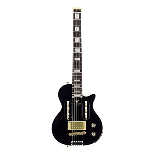 Guitarra eléctrica Traveler EG-1 Custom de aliso gloss black brillante con diapasón de nogal negro