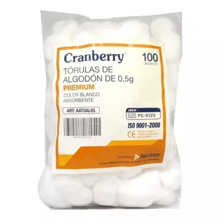 Algodón Hidrófilo Cranberry 0,5gr X100 U