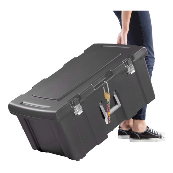 Caja Carro Porta Herramientas Baul Rueda 125lts Multiusos Xp