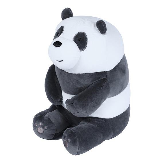 Miniso peluche de panda sentado Osos Escandalosos 30cm We Bare Bears confeccionado en suave felpa