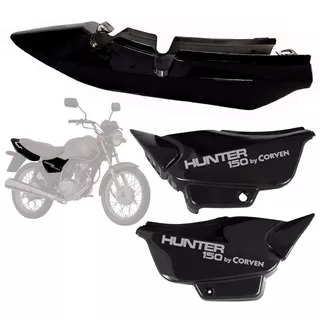 Kit Colin Carenado Trasero + Cachas Moto Corven Hunter 150