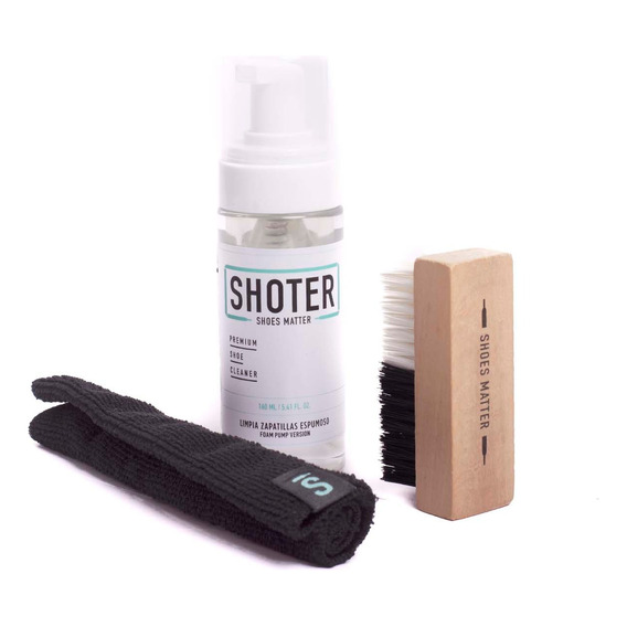 Kit Shoter Espuma Limpiadora Cepillo Paño -shoter16- Trip St