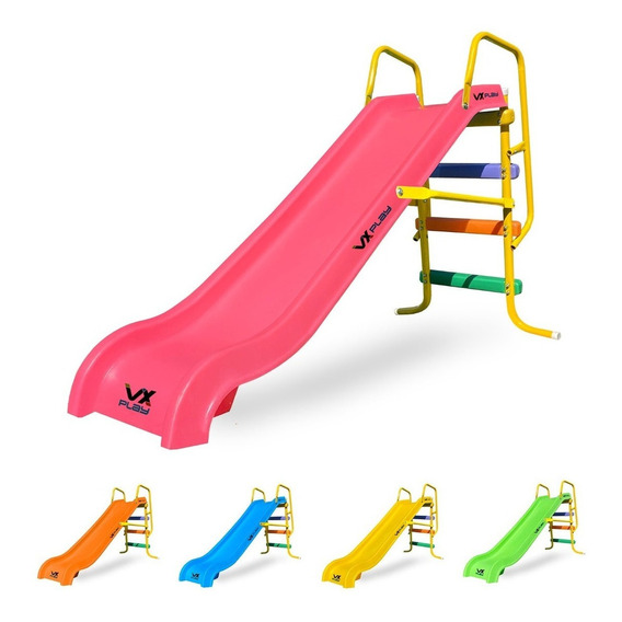 . Tobogan Infantil 3 Escalones Bajada Pvc Vxplay Doble Pared