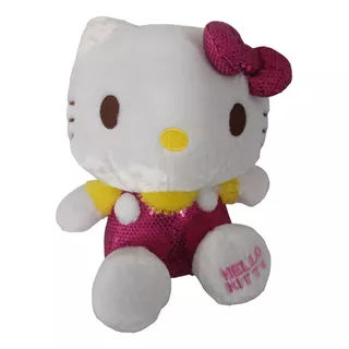 Hello Kitty Peluche Overol Lentejuela Super Suave ´- Sanrio