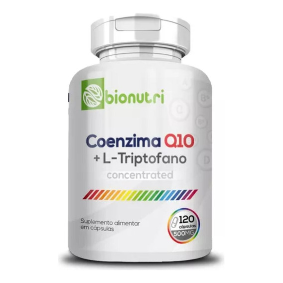 Coenzima Q10 + L Triptofano 150 Capsulas 500 Mg Antioxidante