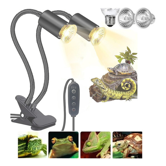 Focos Calor Lámpara Para Tortuga/reptil Uva Uvb 3 Bombillas