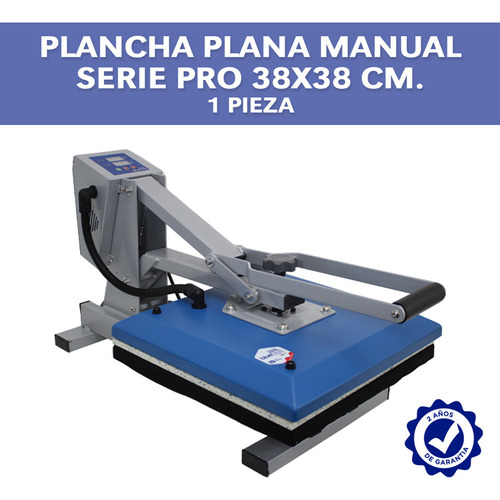 Plancha Plana 38x38 Para Sublimar Sublimacion Blue Heat Msi Color Azul