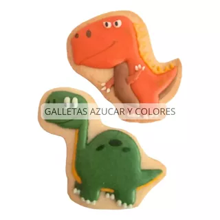 Galletas Dinosaurio Glaseadas Decoradas Souvenir Cookies 
