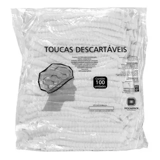 Touca Descartavel Tnt C/ Elastico C/100 Descarpack