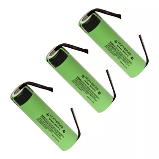 3 Célula 18650 Panasonic Ncr18650b 3450mah 10a 3,7v