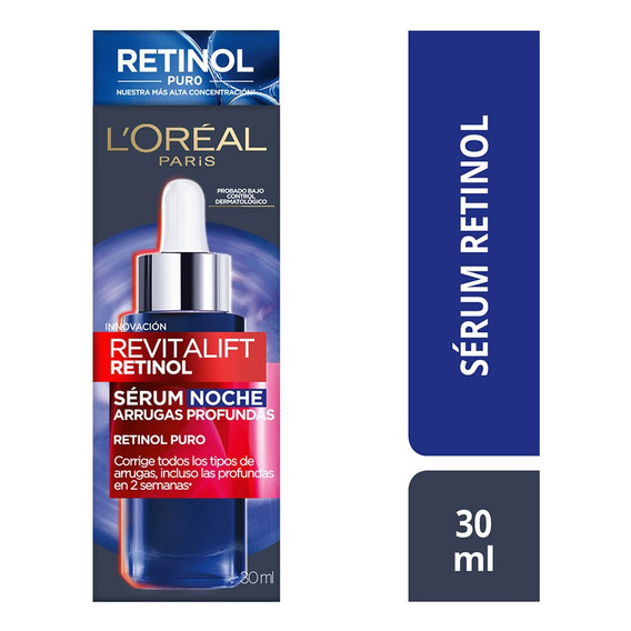 Sérum Noche Retinol Puro Revitalift 30 Ml Tipo de piel Todo tipo de piel  L'Oréal Paris