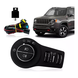 Kit Botão Farol De Milha Jeep Renegade 2018 2019 2020 A 2022