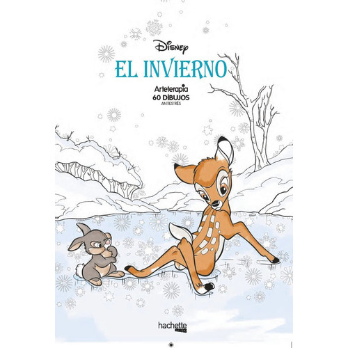 Arteterapia. El Invierno Disney, De Vários Autores. Editorial Hachette, Tapa Blanda En Español