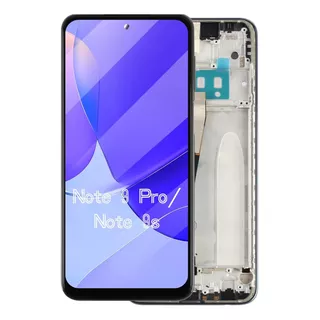 Tela Frontal Touch Para Note 9s/note 9 Pro Com Aro Nacional