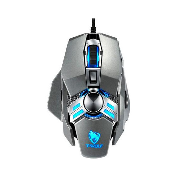 Mouse Gamer Cableado T-wolf V10 6400dpi Peso Ajustable