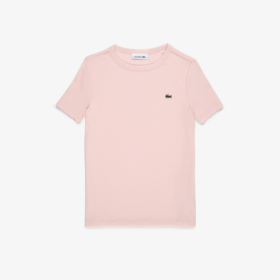 Remera Lacoste Estilo Casual Manga Corta Para Mujer