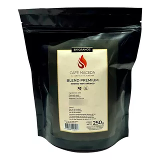 Cafe En Granos Tostado Maceda 100% Puro 250g Blend Premium