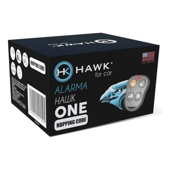 Alarma Auto Hawk One Código Variable + Corta Corriente