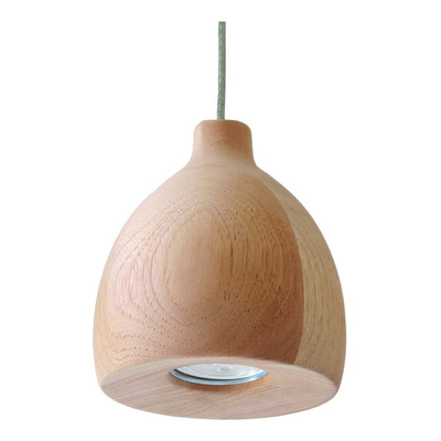 Lámpara Colgante Cenesio Madera Cedro Led Gu10 Moderno Obj