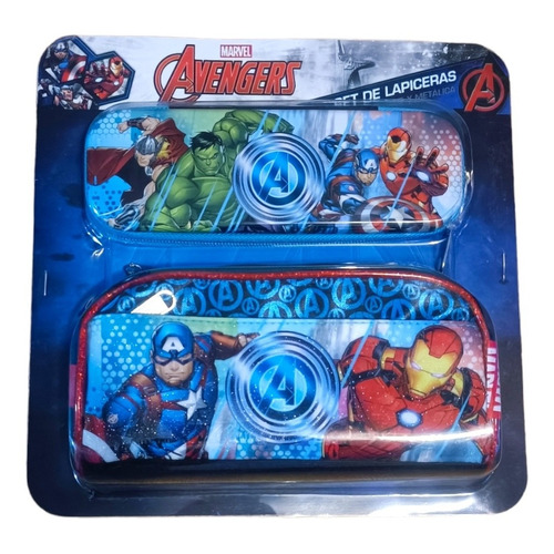 Lapiceras Marvel Avengers Suave Y Metal Ruz Color Azul