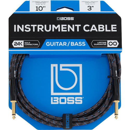 Cable Boss Bic-10 Para Instrumento Plug A Plug 3 M Meses