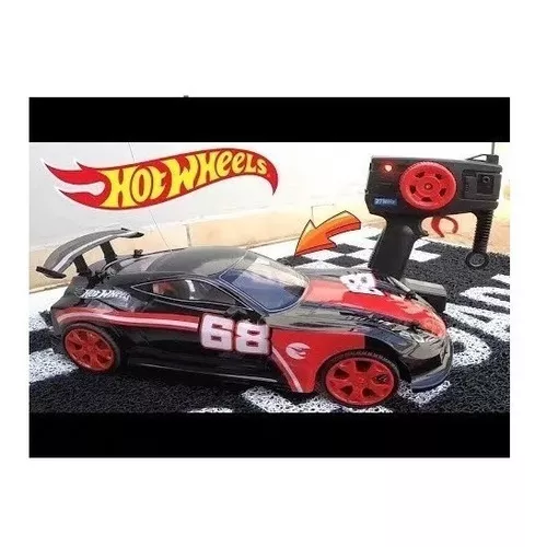 CARRO COM CONTROLE REMOTO RUSH HOT WHEELS 49MHZ CANDIDE 4548