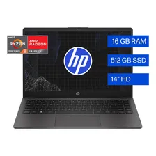 Notebook Pc Hp 245 G10 Amd Ryzen 3 7330u 16gb Ram Ddr4 512gb Ssd 14  Hd 1366x768 Px Amd Radeon Graphics Rx Vega 6 Wi-fi... Gris Ceniza Oscuro