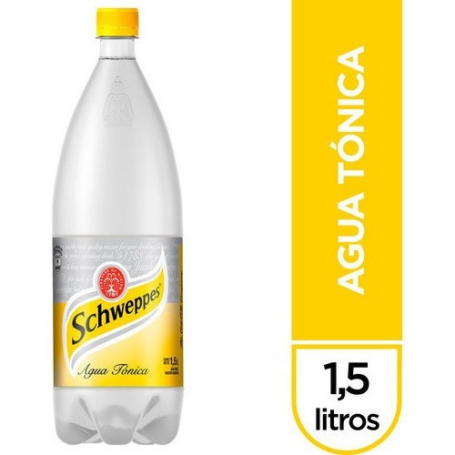 Schweppes Agua Tonica 1,5 Litros Grande Bebidas 1.5l Lts