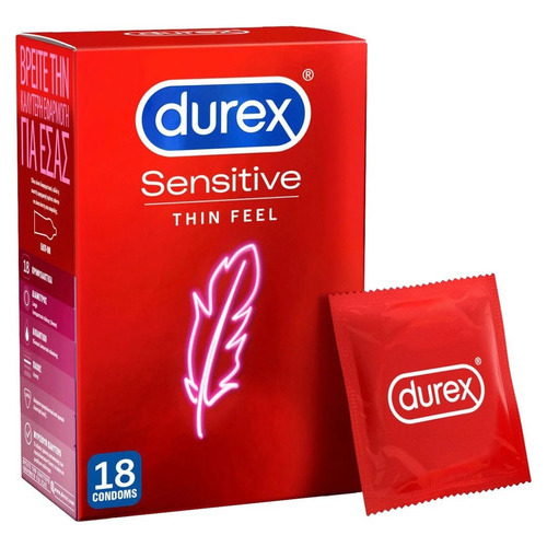 Condones Durex Extra Sensibles Preservativos 12 Piezas