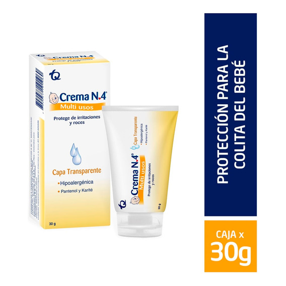 Crema Antipañalitis N°4 Transparente Multiusos X 30g