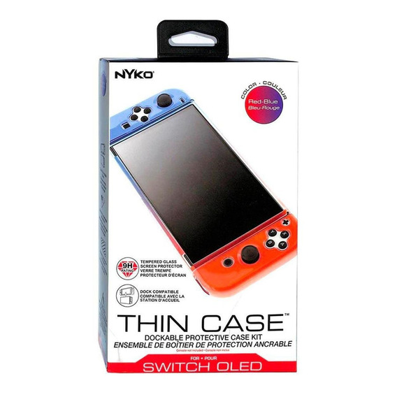 Estuche Thin Case Nyko Nintendo Switch Oled Red Blue