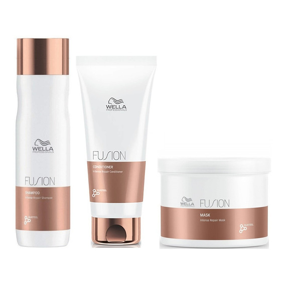 Shampoo + Conditioner + Mascarilla 500ml Wella Fusion