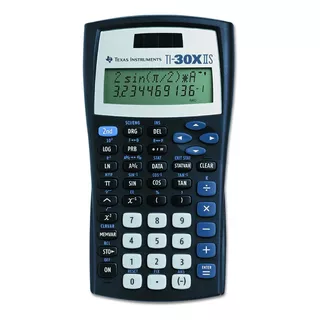 Calculadora Científica Solar Ti-30xiis De Texas Instruments, Color Azul/negro